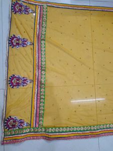 Beautiful Yellow Full size Lehenga Dupatta