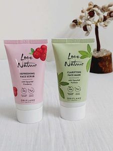 Oriflame Love Nature Face Scrub & Mask Set