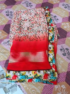 Elegant Ethnic saree with stiched blouse