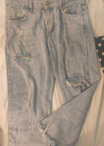 Distressed Denim Jeans