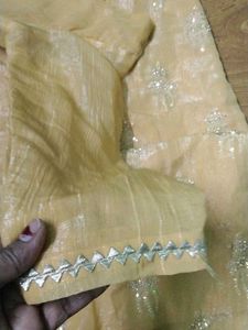 Embroidered salwar suit with dupatta