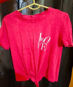 Pink 'Love' Graphic Tee