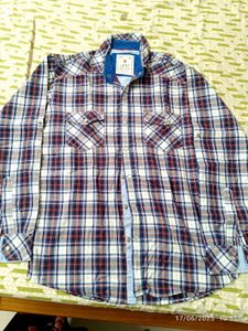 Large Size Checked Shirt