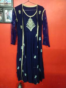 Navy Blue Kurta