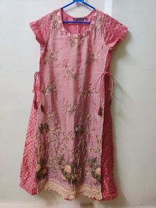 🌸 Beautiful Pink Kurta & Pant Set 🌸