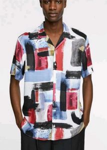 Zara Print Paint Stroke Shirt