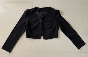 Chic Black Cropped Jacket/ Blazer