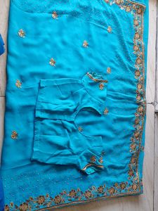 Stone Work Heavy Saree