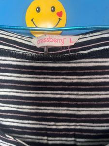 Dress berry Striped Top