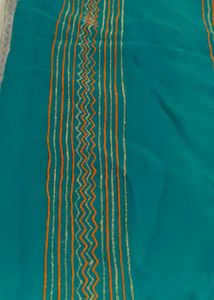 Dual Tone Embroidered Saree