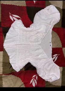 White Corset Top. SIZE-30-36.NOT WORN EVEN ONCE