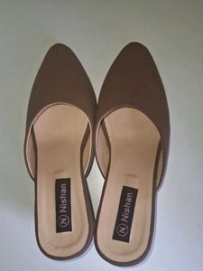 Stylish Brown Mule Heels
