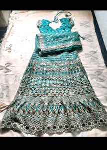 Gorgeous Green Lehenga Choli Completely New