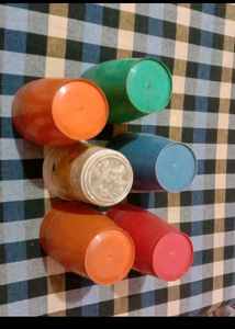 Multi Color Plastic Glass