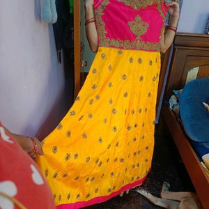 Yellow &amp; Pink Dress XL size