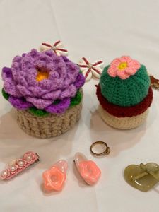 Crochet Succulent Pincushion