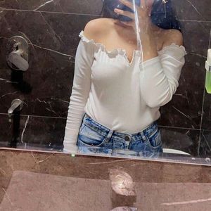 White Off-Shoulder Top