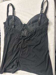 Elegant Black Bustier Top