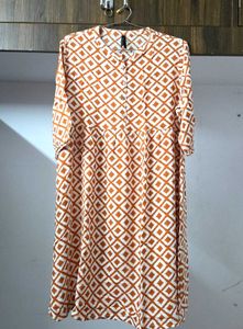 Rust Orange Kurta