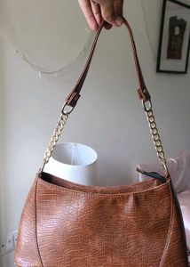 Faux Leather Purse With Extra Strap