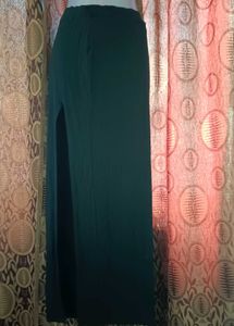Imported Black Skirt with Slit