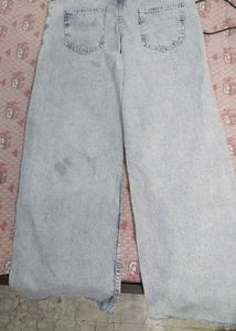 Wide Leg Denim Jeans