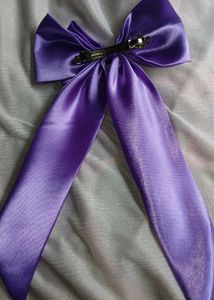 Satin Big Hair Bow And Washable 😊