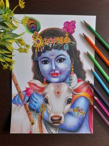 Colour Pencil Portrait Drawing
