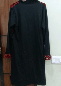 Animal Print velvet kurta