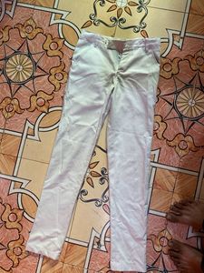 White Straight Leg Pants