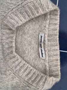 Beige Wool Blend Knit Sweater ( no negotiation )