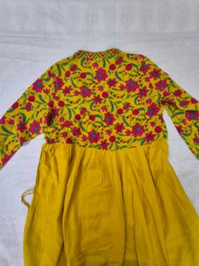 Beautiful Yellow cotton kurti🌼