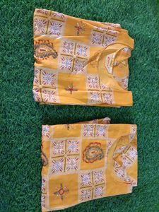 Mustard Yellow Anarkali