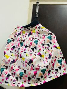 Geometric Print Mini Skirt