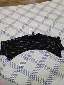 Believe Print crop top