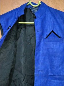 Blue Waistcoat /Nehru Jacket