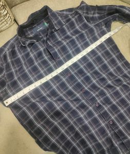 Highlander Checked Shirt Navy Blue