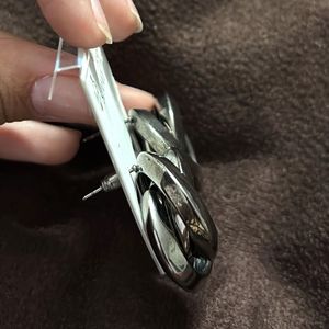 black metal earrings