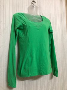 Green Long Sleeve Top