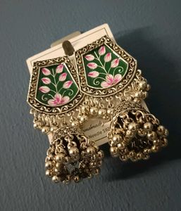 Floral Jhumka Earrings