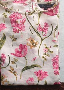 Off White Floral Top For Bust 44