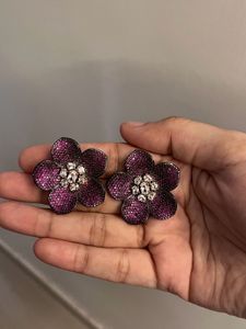 AD STONE CLOWER EARRINGS
