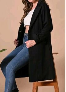 Elegant Black Trench Coat