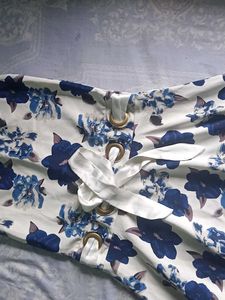 Floral Print Dress🤍💙✨