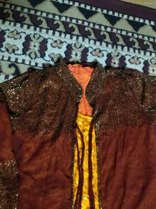 Gown With Cut Dana Heavy Work Shrug