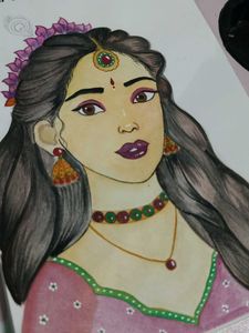 Radharani Drawing