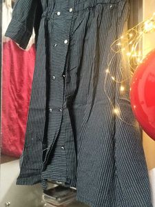 Striped Button-Down Dress