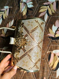 Elegant Gold Clutch
