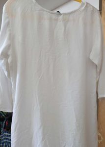 Chikankari Short Cotton Kurti