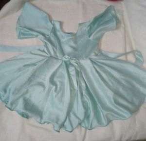 Baby Light Green Dress with Bow